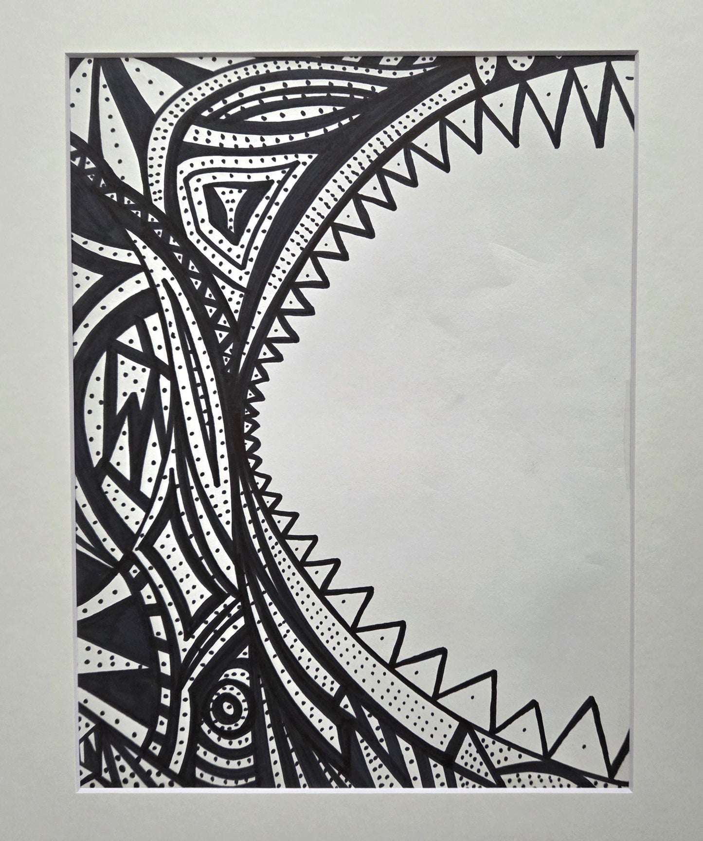 "Dragon" 8.5x11 Original on paper (matted 11x14)