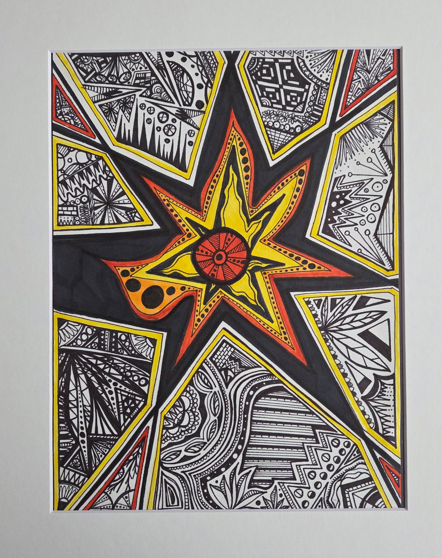 8x11 Original on paper (matted 11x14)