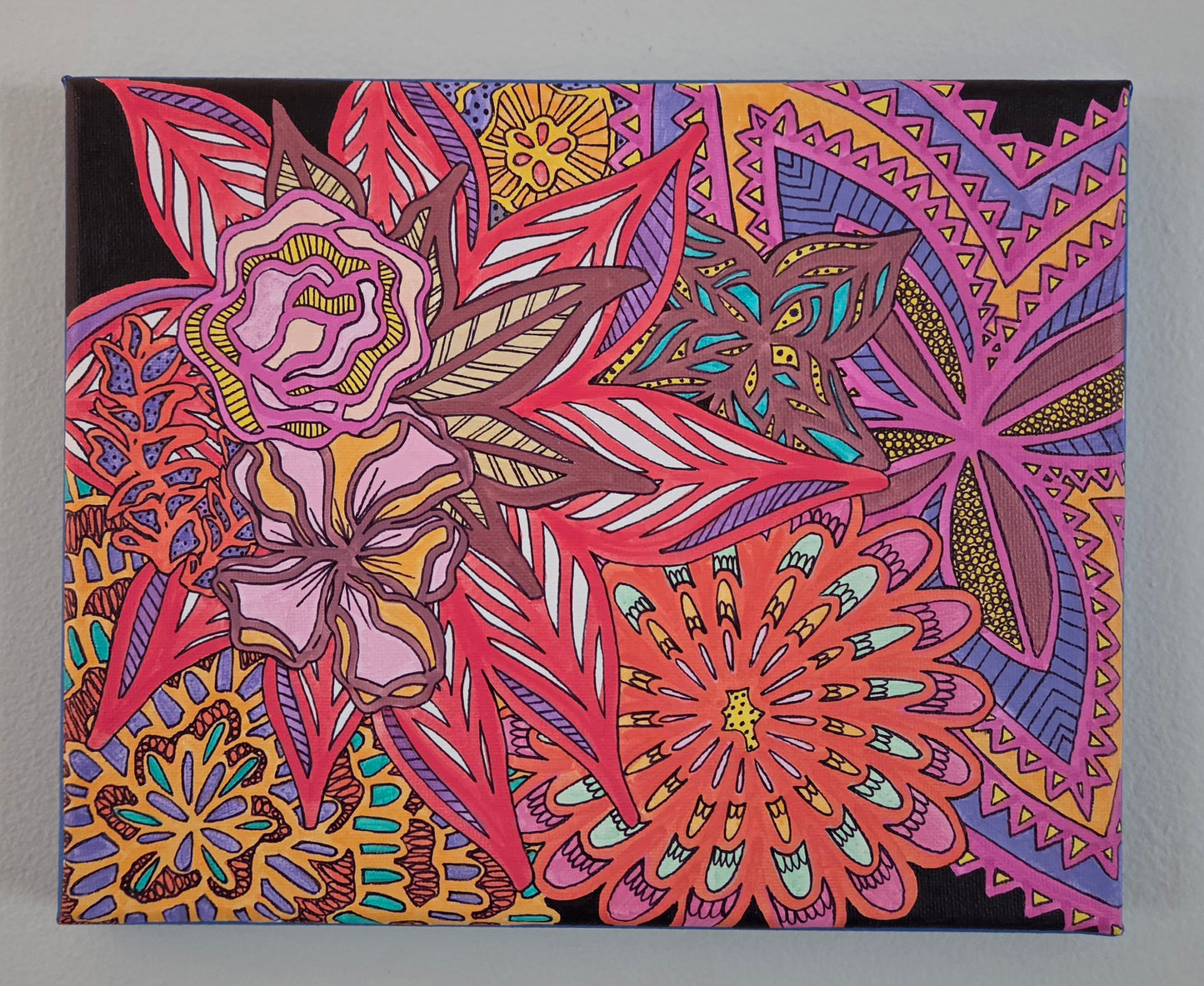 "4th" 8x10 original canvas