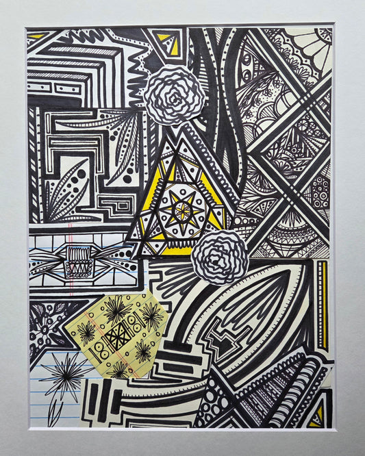 8.5x11 Original Collage (matted 11x14)