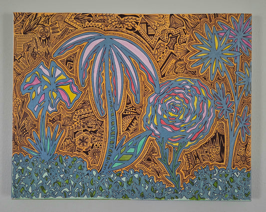 "5pm" 11x14 original canvas